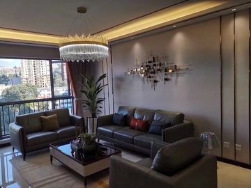 Projeto clássico da mobília comercial de couro luxuoso do sofá da sala de visitas do hotel