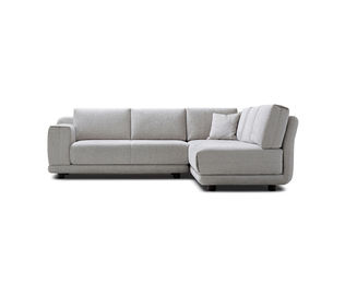 Do sofá cinzento moderno da tela da sala de visitas sentimento confortável/sofá em forma de L