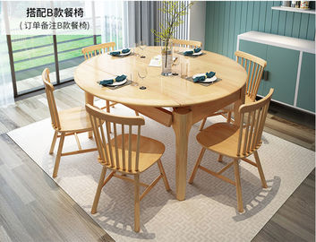Estilo moderno da tabela home da madeira maciça da mobília/mesa de jantar redonda expansível