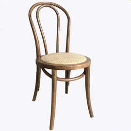 As cadeiras traseiras altas da madeira maciça do restaurante/estofaram cadeiras de jantar de madeira