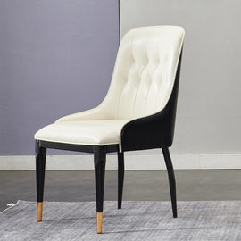O couro confortável que janta cadeiras com pés do metal personalizou o tamanho/cor