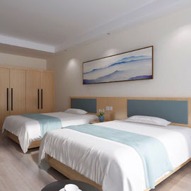 Mobília baixa do quarto do estilo do hotel da madeira maciça, mobília do quarto de hóspedes do hotel