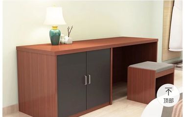 Material da madeira maciça do armário da tabela da tevê da mobília do quarto do hotel do projeto moderno