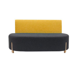 Sofás secionais modernos de Seat cartão dobro contemporâneo da cor do sofá da sala de visitas do único