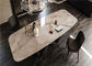 Estilo moderno luxuoso popular da mesa de jantar de mármore quadrada retangular