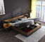 Mobília moderna da cama da plataforma lisa confortável para o quarto da casa/hotel