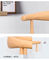 Cadeiras modernas da sala de jantar da forma, couro colorido que janta cadeiras com pés de madeira
