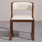 Madeira moderna do multi uso da finalidade que janta cadeiras com assentos e parte traseira de couro