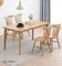 Projeto moderno de madeira da tabela/mesa de centro da sala de jantar do grande retângulo
