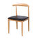 Cadeiras da madeira maciça do restaurante de Commerical com assentos de couro impermeáveis