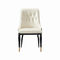 O couro confortável que janta cadeiras com pés do metal personalizou o tamanho/cor
