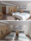 Mobília baixa do quarto do estilo do hotel da madeira maciça, mobília do quarto de hóspedes do hotel