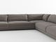 Estilo feito-à-medida cinzento em forma de L do italiano dos sofás da tela da sala de visitas da mobília