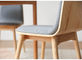 A sala de jantar simples personalizada do hotel da mobília do desenhista da madeira maciça deformou o jantar da cadeira