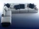 Apartamento de três pessoas personalizado da sala de visitas simples moderna pequena nórdica da família do sofá da tela