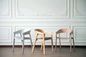 Cadeira feito-à-medida de madeira moderna do café do restaurante da mobília com Seat de couro